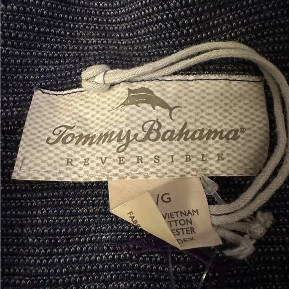 Tommy Bahama L Sweater Reversible Pullover Flip Side Pro Half Zip Purple - Picture 6 of 6